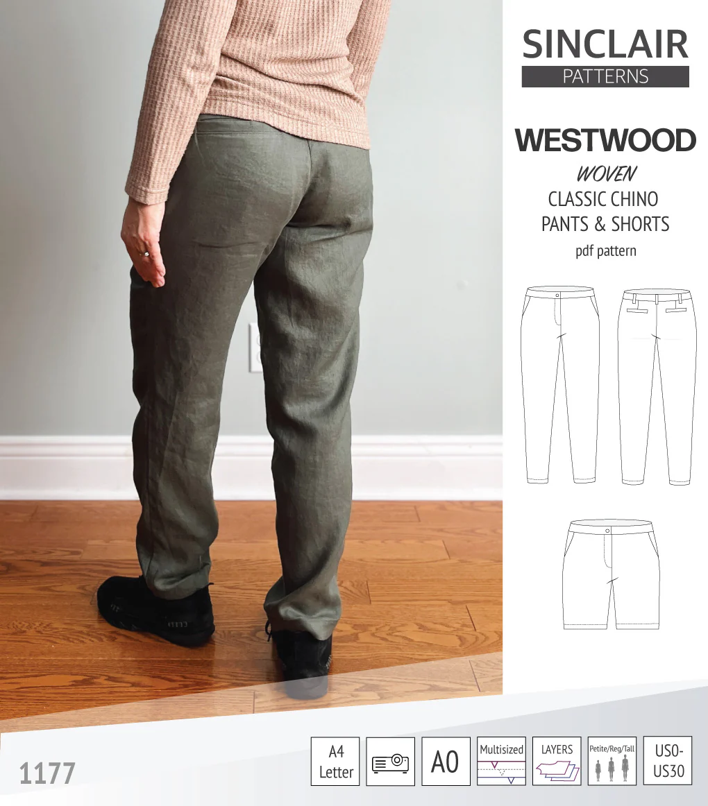 Westwood classic chino trousers for woven fabrics (PDF) - Image 5