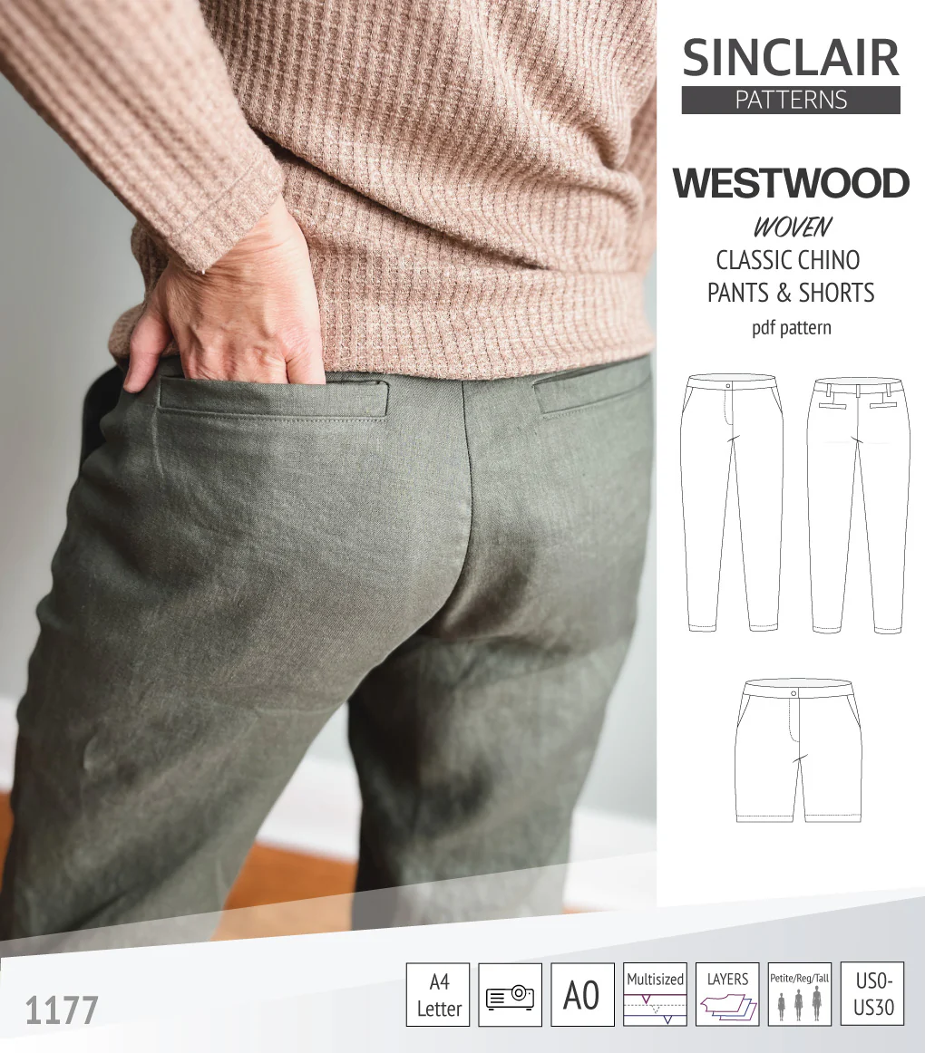 Westwood classic chino trousers for woven fabrics (PDF) - Image 6