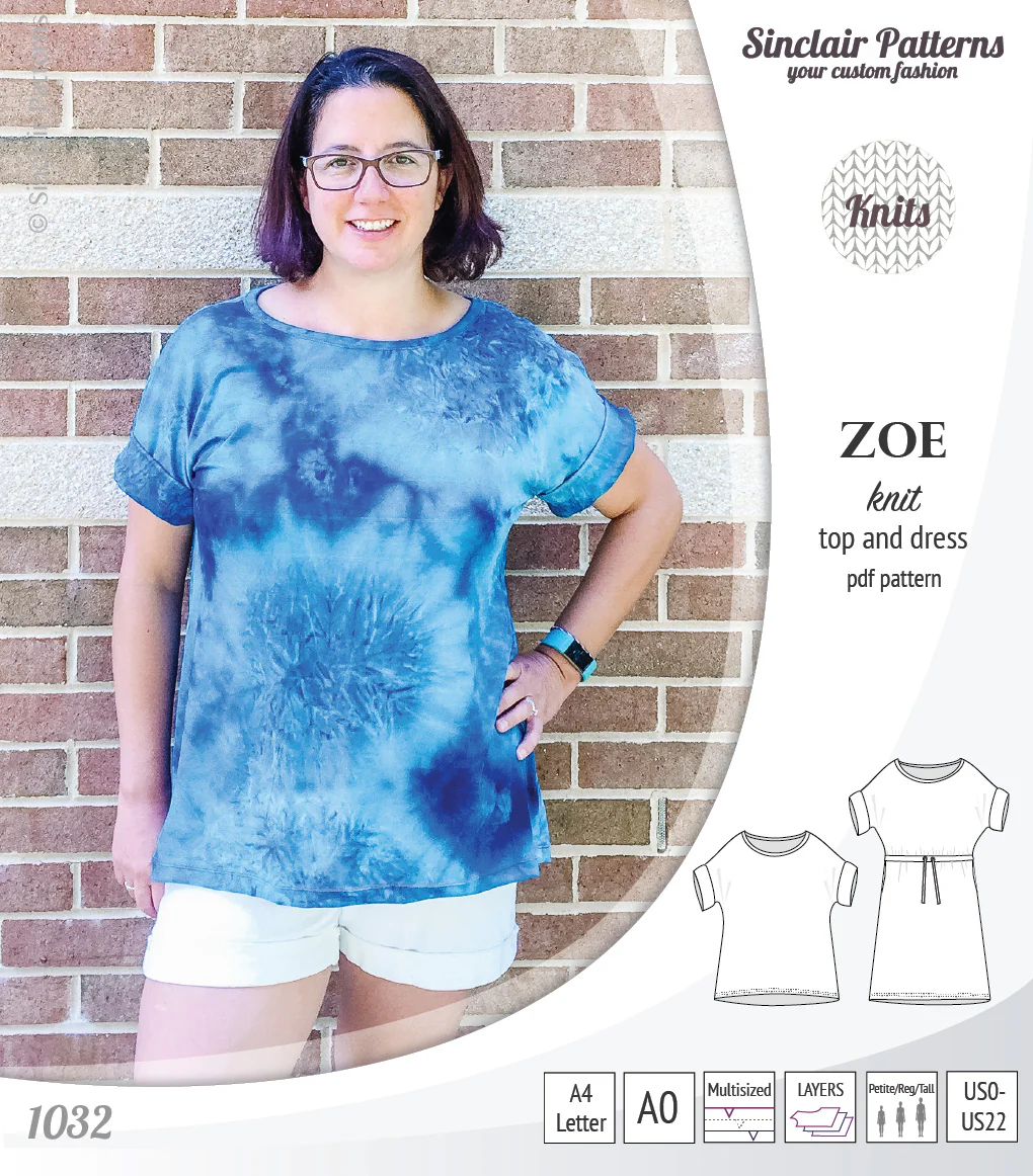 Zoe relaxed dolman knit top and drawstring dress (PDF) - Image 28